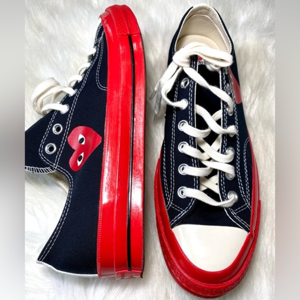 Comme des Garcons Sneakers Converse All Stars CDG Play Black Chuck 70 Low Heart